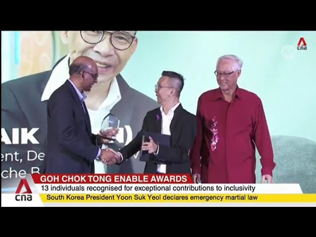 ⁣13 people with disabilities honoured at 2024 Goh Chok Tong Enable Awards