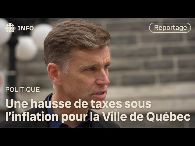 ⁣Hausse de taxes à 2,9 % à Québec en 2025