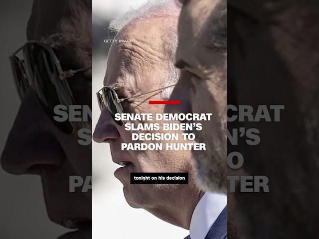 ⁣Senate Democrat slams Biden’s decision to pardon Hunter