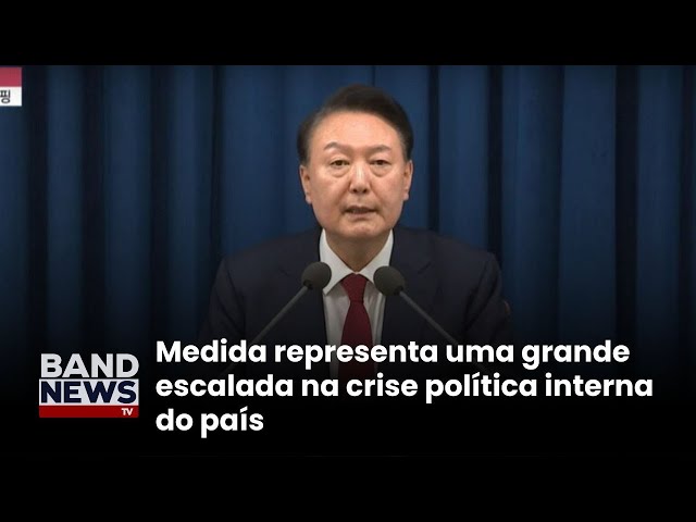 ⁣Parlamento da Coreia do Sul derruba lei marcial | BandNewsTV