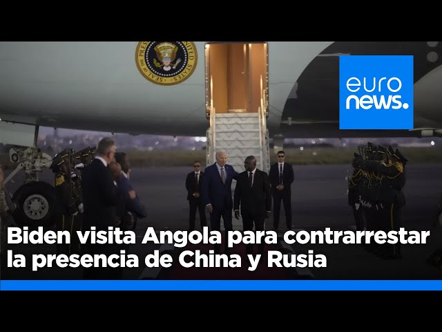 ⁣Biden visita Angola para reforzar proyectos económicos que contrarrestren la presencia china y rusa