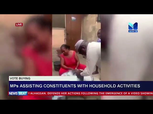 ⁣Members of Parliament Seen Assisting Constituents with Household Activities