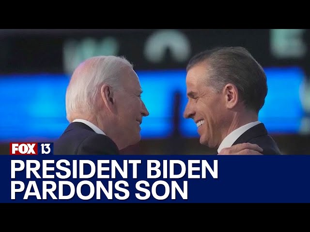 ⁣President Biden pardons son Hunter Biden