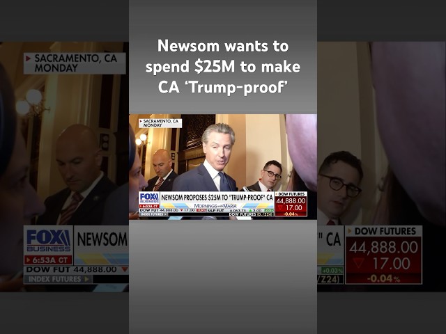 ⁣California Gov. Newsom proposes spending $25 million to make state ‘Trump-proof’ #shorts