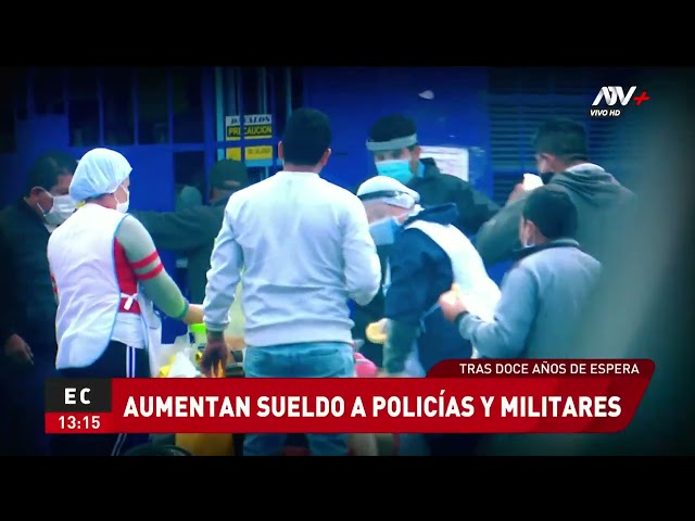 ⁣Gobierno aumenta el sueldo a militares y policías