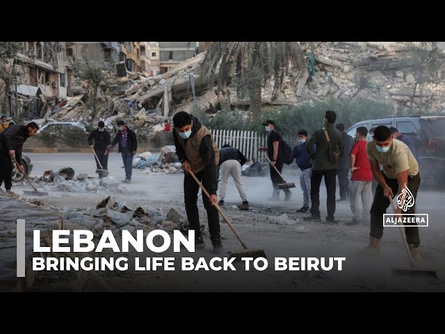 ⁣Amid rubble and ruin, resilience brews as Lebanese rebuild and resume daily activities after war