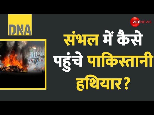 ⁣DNA: संभल में कैसे पहुंचे पाकिस्तानी हथियार? | Pakistan Made Weapon | Sambhal Violence