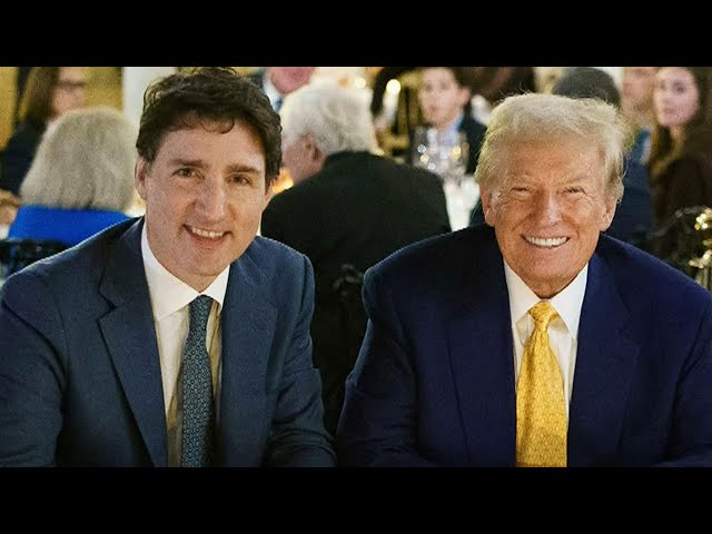 ⁣Trump jokes Canada could be 51st state, with Trudeau as governor