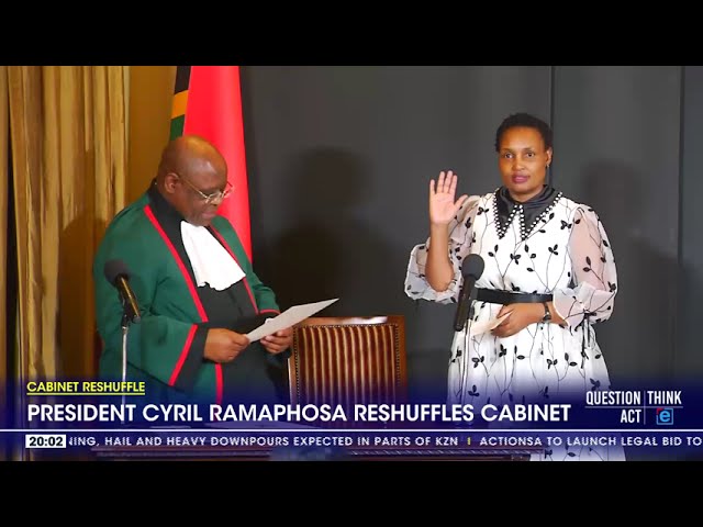 ⁣President Ramaphosa reshuffles the cabinet