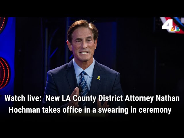 ⁣Watch Live: Nathan Hochman takes office as new LA County District Attorney in a swearing in ceremony