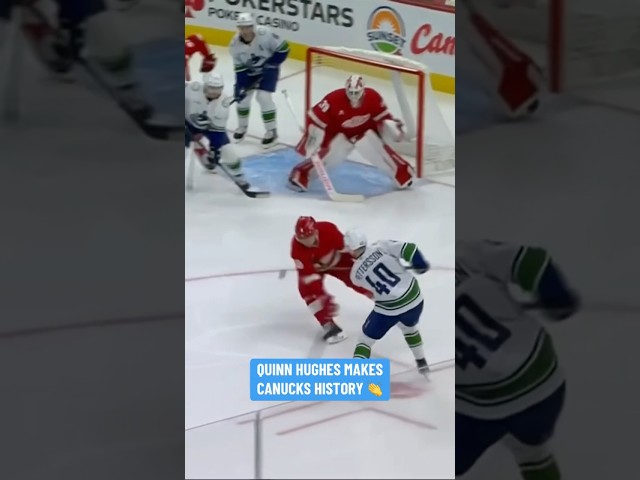 ⁣Quinn Hughes Makes Canucks History 