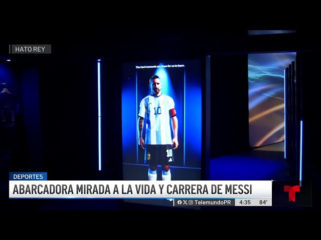 Mirada a la carrera de Messi en exposición inmersiva