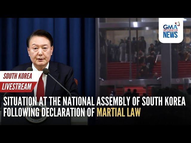 ⁣LIVE: Situation at  South Korea following declaration of martial law | GMA Integrated News