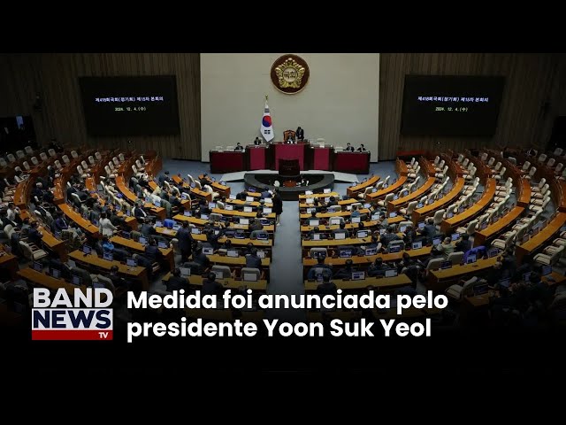 ⁣Parlamento da Coreia do Sul derruba lei marcial  | BandNewsTV