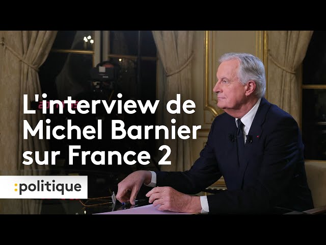 ⁣Menacé de censure, le Premier ministre s'exprime dans le "20 heures" de France 2.