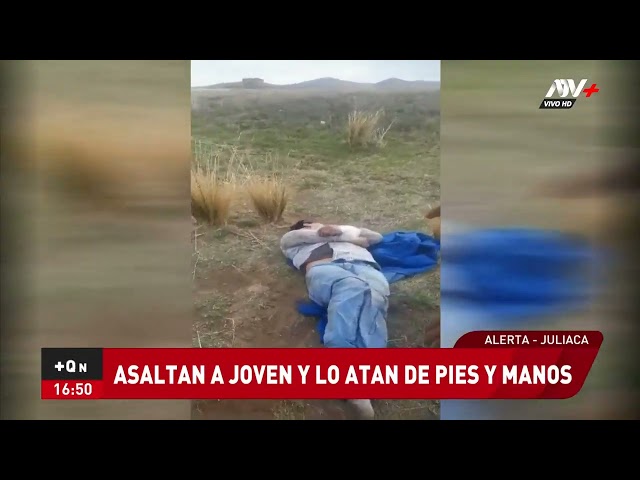 ⁣Juliaca: Joven es hallado atada de manos y pies tras ser víctima de asalto