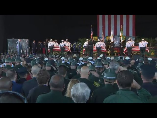 ⁣Memorial service held for 3 Palm Beach Co. Sheriff's Office deputies who died in crash | Quickc