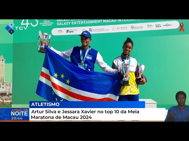 ⁣Artur Silva e Jessara Xavier no top 10 da Meia Maratona de Macau 2024