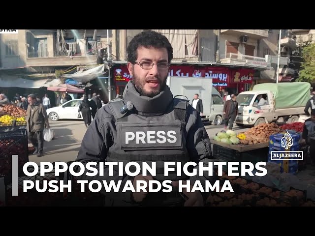 ⁣Opposition fighters push towards Hama: Govt forces say they have blocked opposition advances