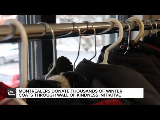 ⁣Montrealers donate thousands of winter coats to those in need