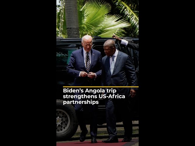 ⁣Biden makes historic visit by a US president to Angola | AJ #shorts