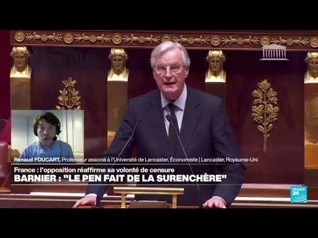 ⁣Si le gouvernement Barnier chute, "la situation sera la même qu'après les élections de jui