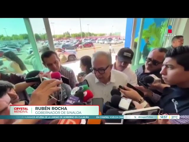 ⁣Rubén Rocha Moya da declaraciones por la reciente explosión en Sinaloa