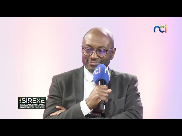 ⁣SIREXE | Mélina avec Tiémoko Malé DG de Mine Finance Afrique et Esther Dagri DGA EV.TECH