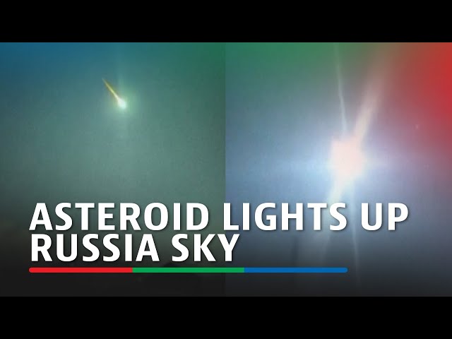 ⁣Asteroid lights up sky in Russia's far east