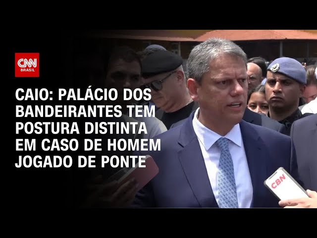 ⁣Caio: Palácio dos Bandeirantes tem postura distinta em caso de homem jogado de ponte| CNN PRIME TIME