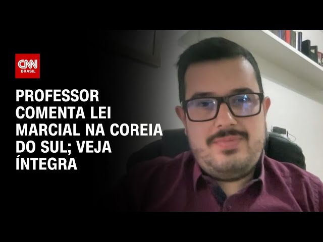 ⁣Professor comenta Lei Marcial na Coreia do Sul; Veja íntegra | CNN PRIME TIME