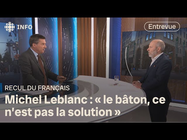 ⁣Recul du français dans les commerces : entrevue avec Michel Leblanc