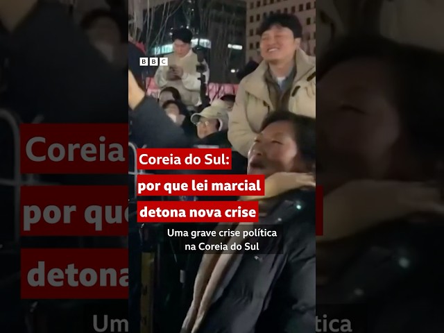 ⁣Coreia do Sul: o que está por trás do anúncio de lei marcial que abalou o país #bbcnewsbrasil