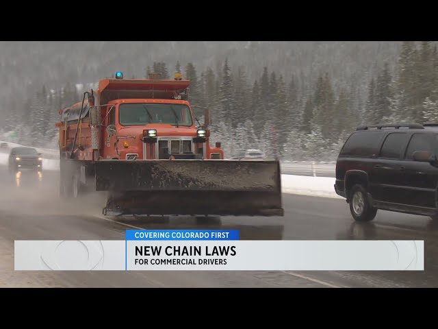 ⁣New Colorado law expands chain law requirements for commercial vehicles