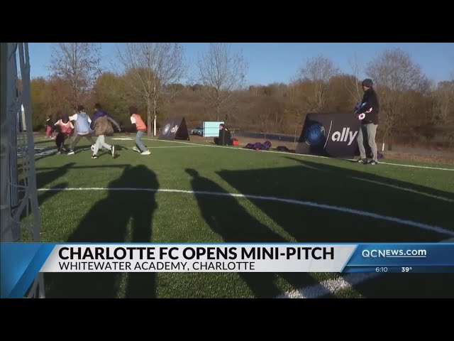 ⁣Charlotte FC opens mini-pitch at CMS school