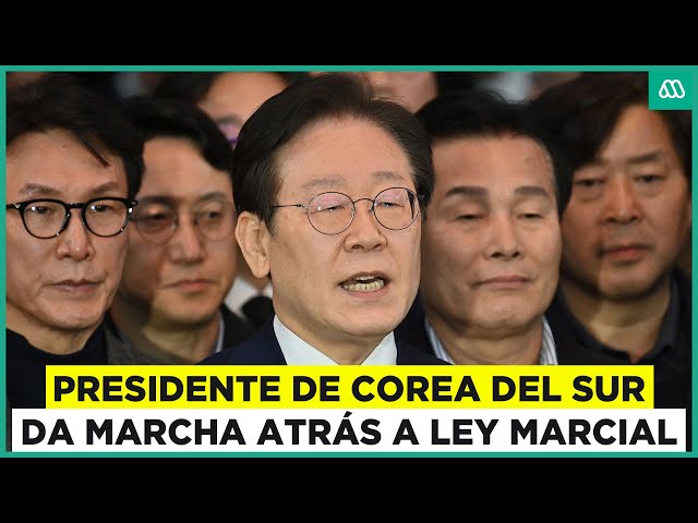 ⁣Ley Marcial: Presidente de Corea del Sur da marcha atrás