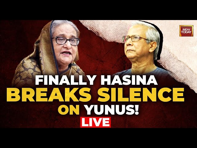 ⁣Sheikh Hasina Calls Muhammad Yunus Mastermind Of Mass Killings In Bangladesh | Bangladesh News LIVE