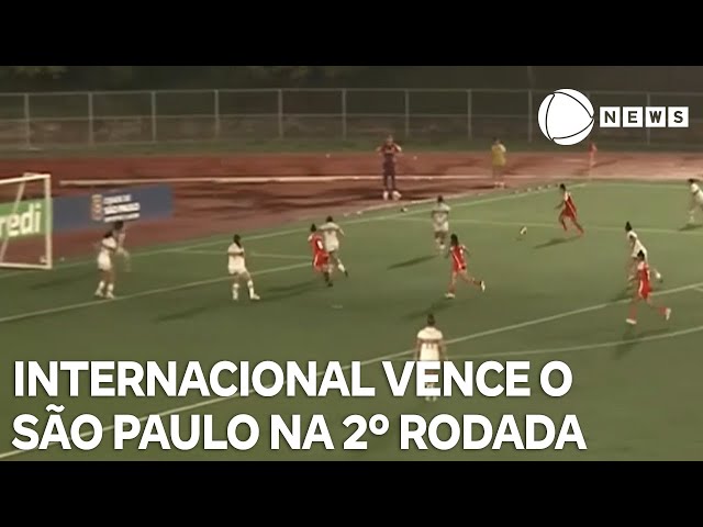 ⁣Copinha Feminina: Internacional vence São Paulo pela 2ª rodada da competição