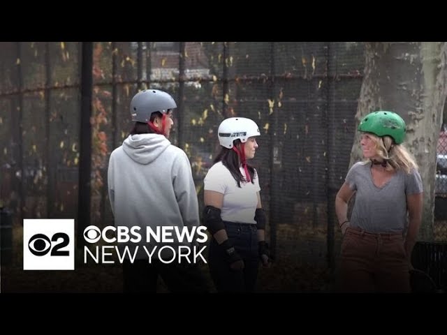 ⁣Group of women in Brooklyn are bonding over their love of skateboarding