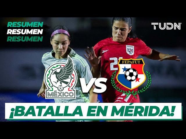 ⁣Resumen y goles | México vs Panamá | Amistoso Femenil 2024 | TUDN