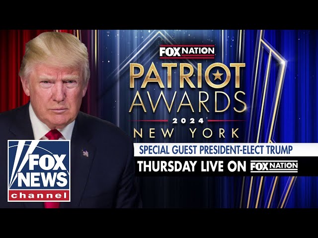 ⁣President-elect Donald Trump to attend FOX Nation's sixth annual Patriot Awards