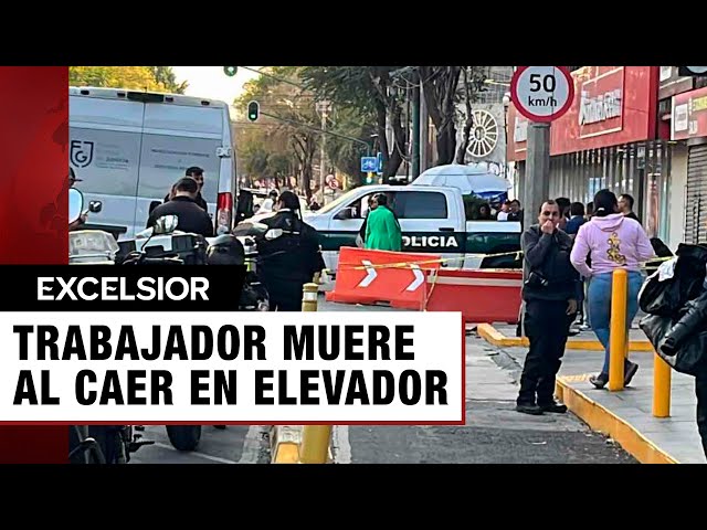 ⁣Muere trabajador de un estacionamiento al caer del elevador de autos en la Cuauhtémoc