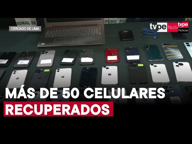 ⁣PNP recupera celulares robados gracias a denuncia de joven asaltada en el cono norte de Lima