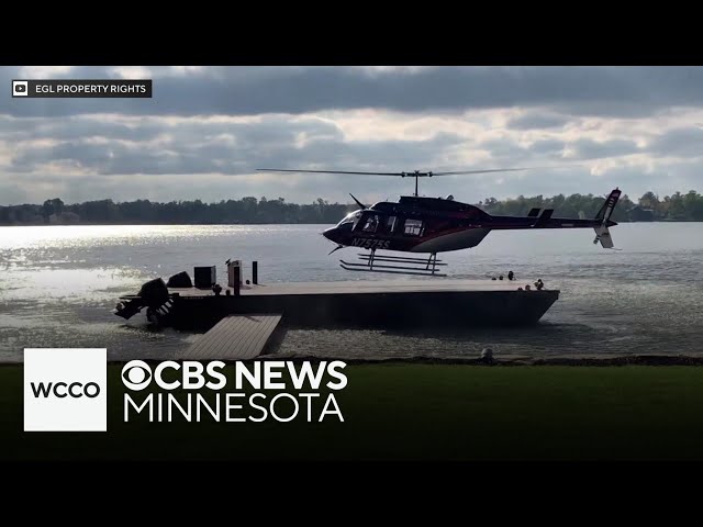 ⁣Man suing Minnesota city over helicopter access to lake shore property