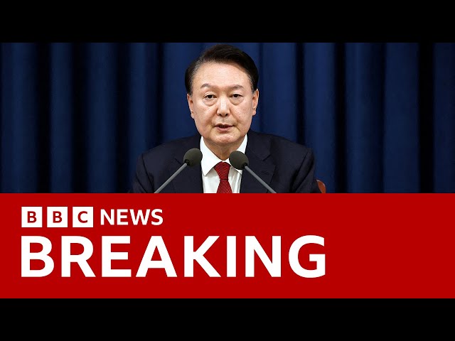 ⁣South Korea President Yoon Suk Yeol faces impeachment after attempt to impose martial law | BBC News