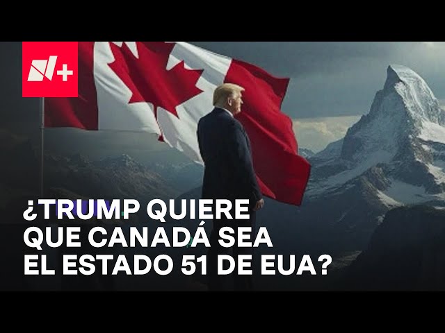 ⁣Trump propone que Canadá sea el estado 51 de EUA y genera risas nerviosas de Trudeau - En Punto