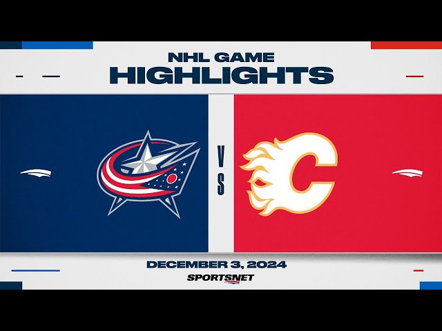 ⁣NHL Highlights | Blue Jackets vs. Flames - December 3, 2024