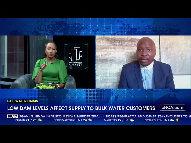 ⁣SA's water crisis | Bulk customers is being severely affected by low water levels