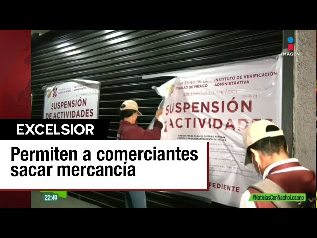 ⁣Comerciantes podrán sacar su mercancía de Plaza Izazaga 89