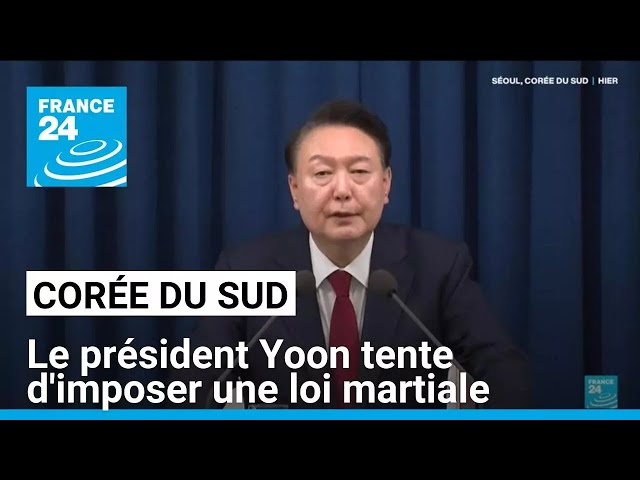 ⁣Corée du Sud : le président Yoon assailli de toutes parts après son éphémère loi martiale